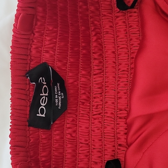 Red Strapless Top | BEBE - Picture 3 of 5